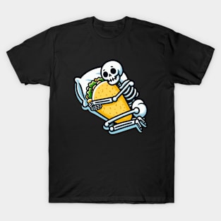 skeleton hug Taco T-Shirt